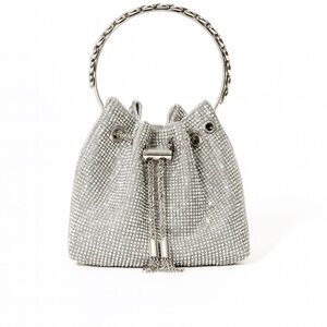 Silver Jeweled Bon Bon Bag